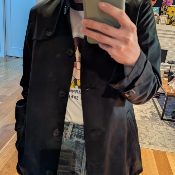 Burberry Black Trench Coat - Picture 6 of 6